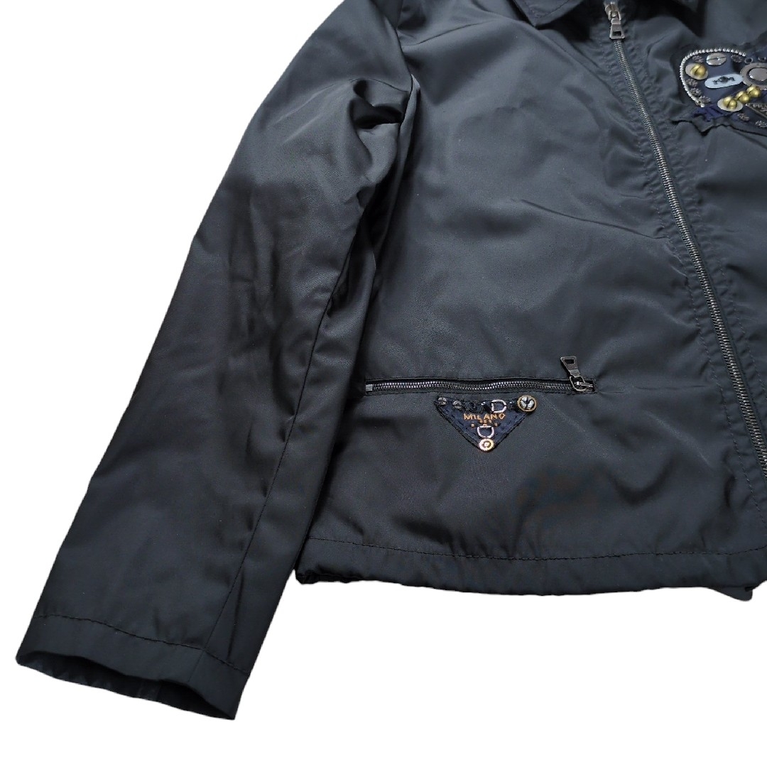 PRADA - 【美品】PRADA ハートチャーム ロゴプレート ナイロン PRADA - 【美品】PRADA ハートチャーム ロゴプレート ナイロン