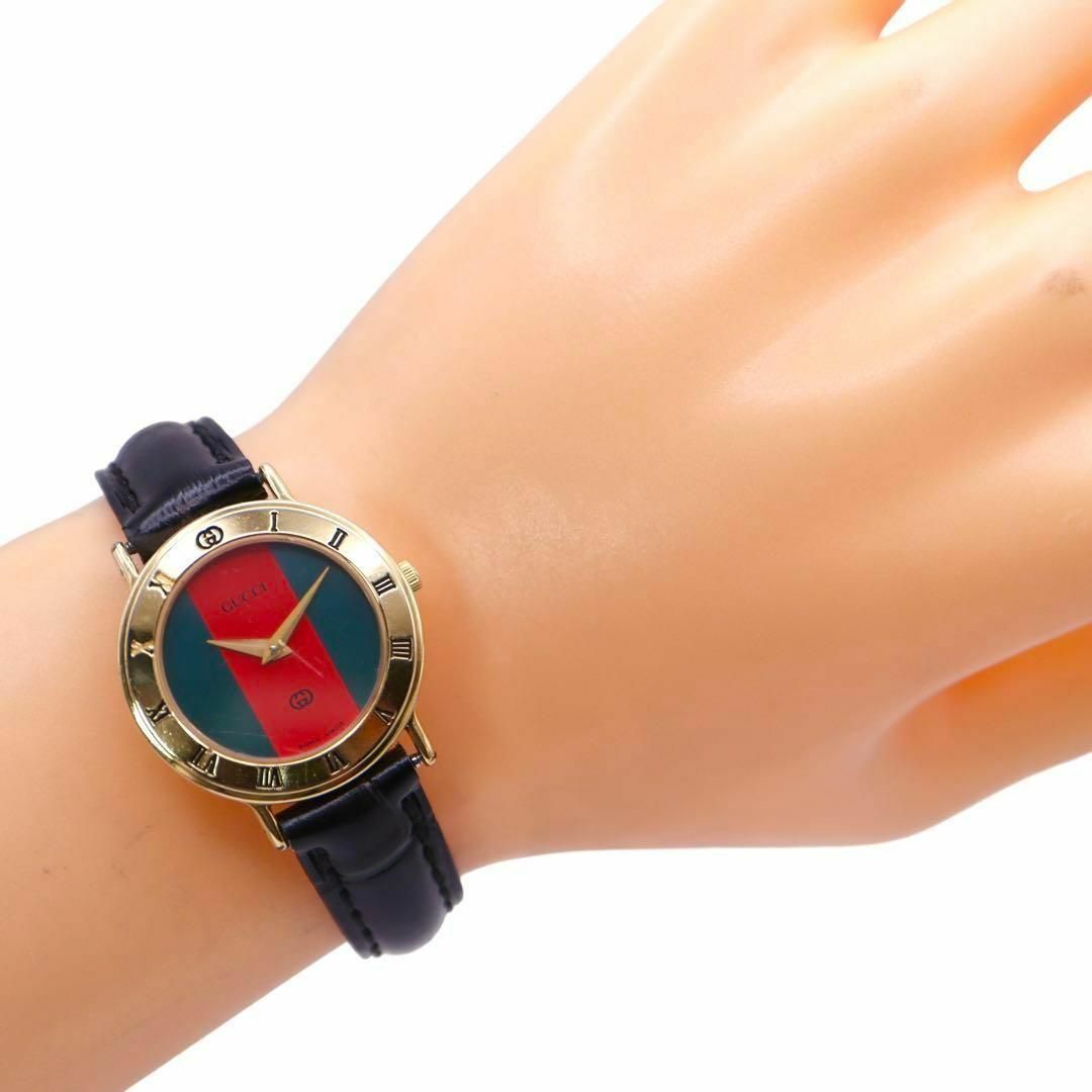 GUCCI - 美品 GUCCI ローマンベゼル シェリーライン 箱付 腕時計 GUCCI - 美品 GUCCI ローマンベゼル シェリーライン 箱付 腕時計