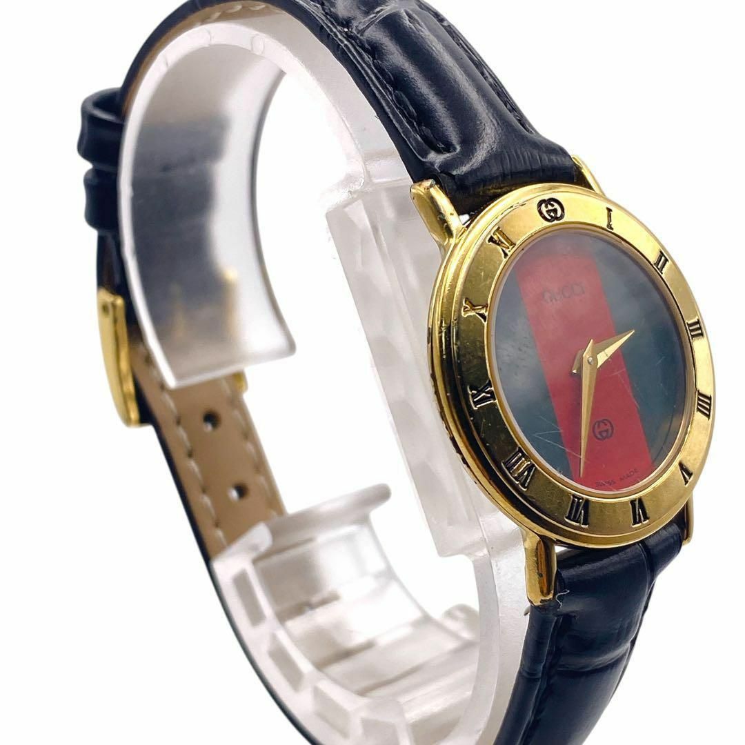 GUCCI - 美品 GUCCI ローマンベゼル シェリーライン 箱付 腕時計 GUCCI - 美品 GUCCI ローマンベゼル シェリーライン 箱付 腕時計