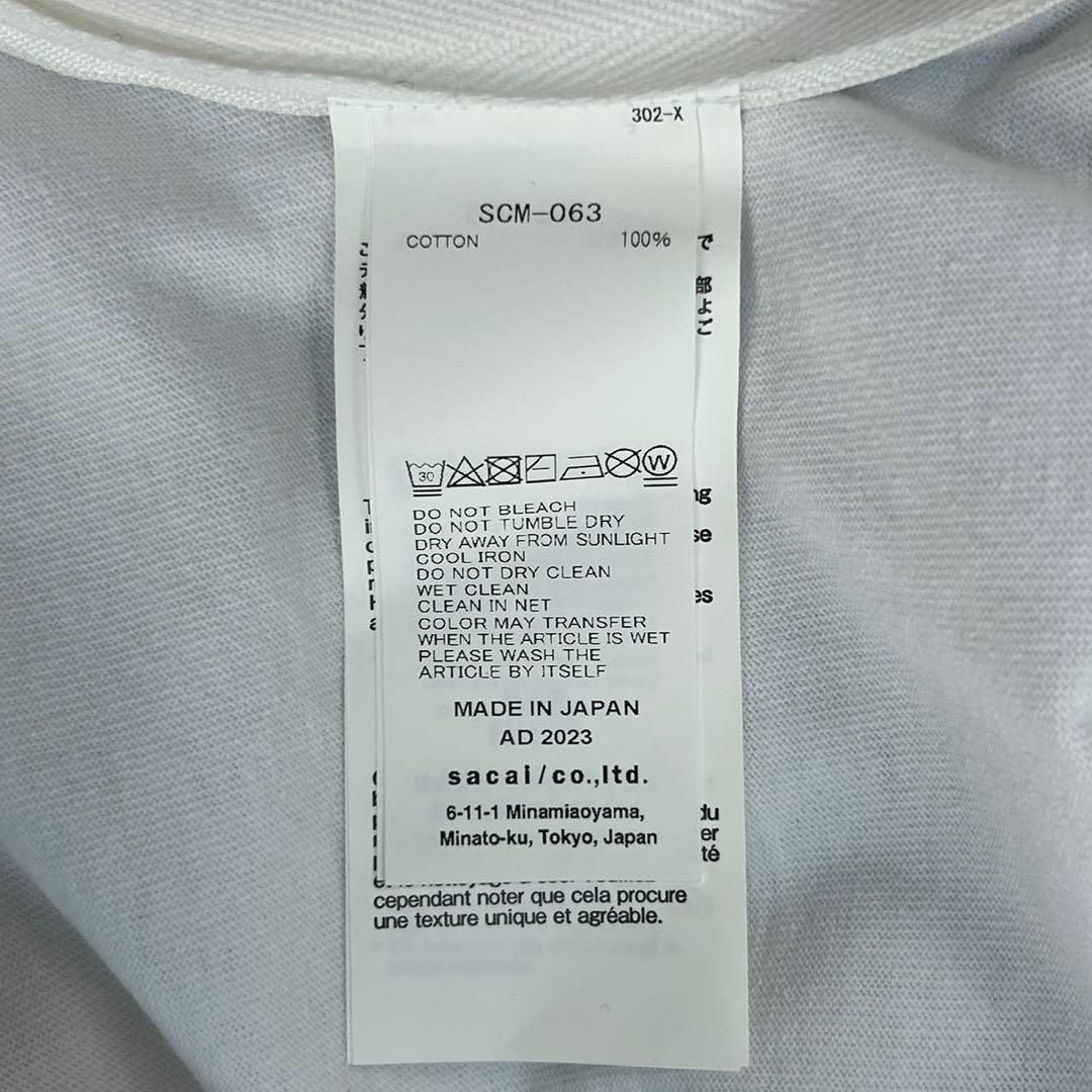 sacai - 【定番モデル】サカイ☆バックロゴTシャツ サイドジップ sacai - 【定番モデル】サカイ☆バックロゴTシャツ サイドジップ