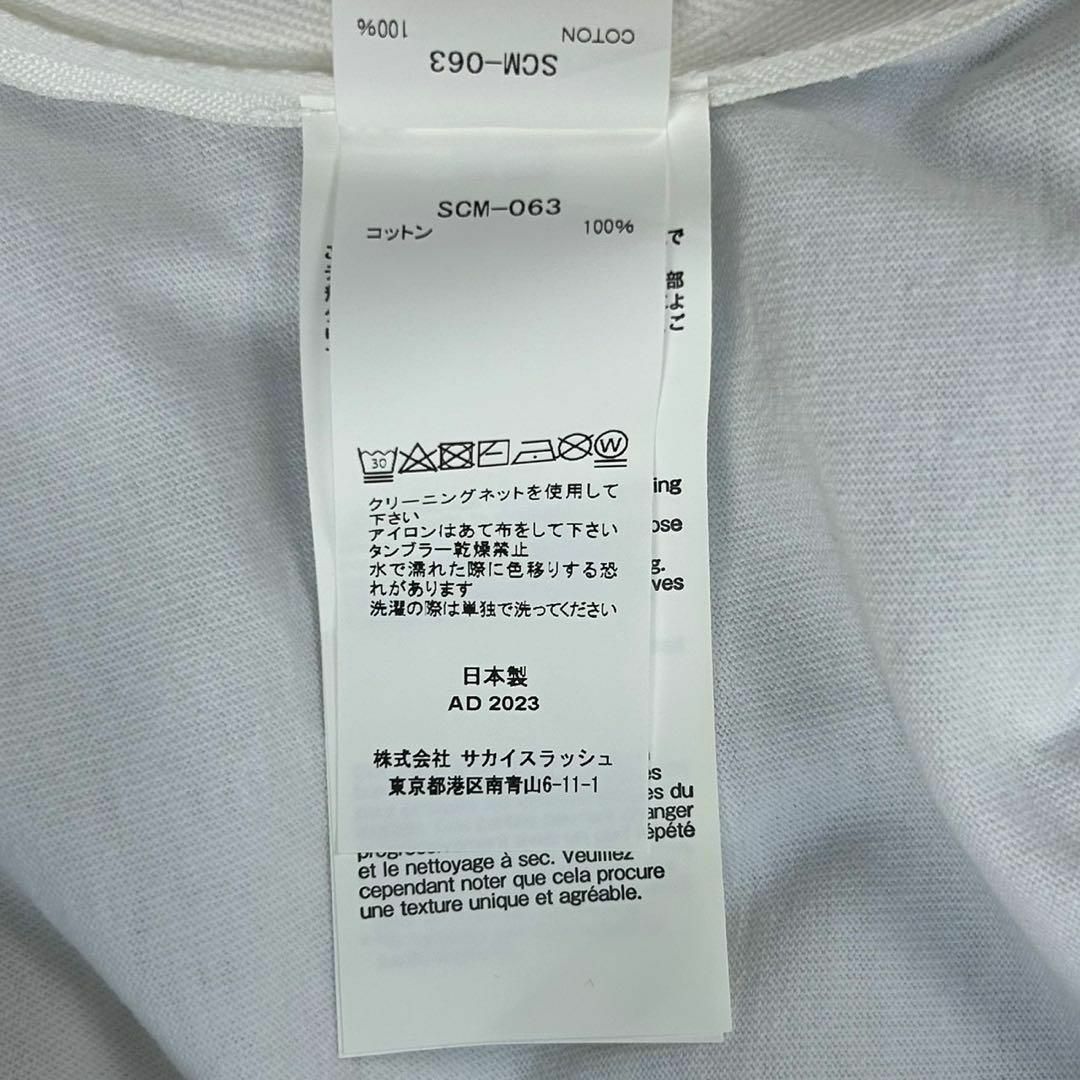 sacai - 【定番モデル】サカイ☆バックロゴTシャツ サイドジップ sacai - 【定番モデル】サカイ☆バックロゴTシャツ サイドジップ