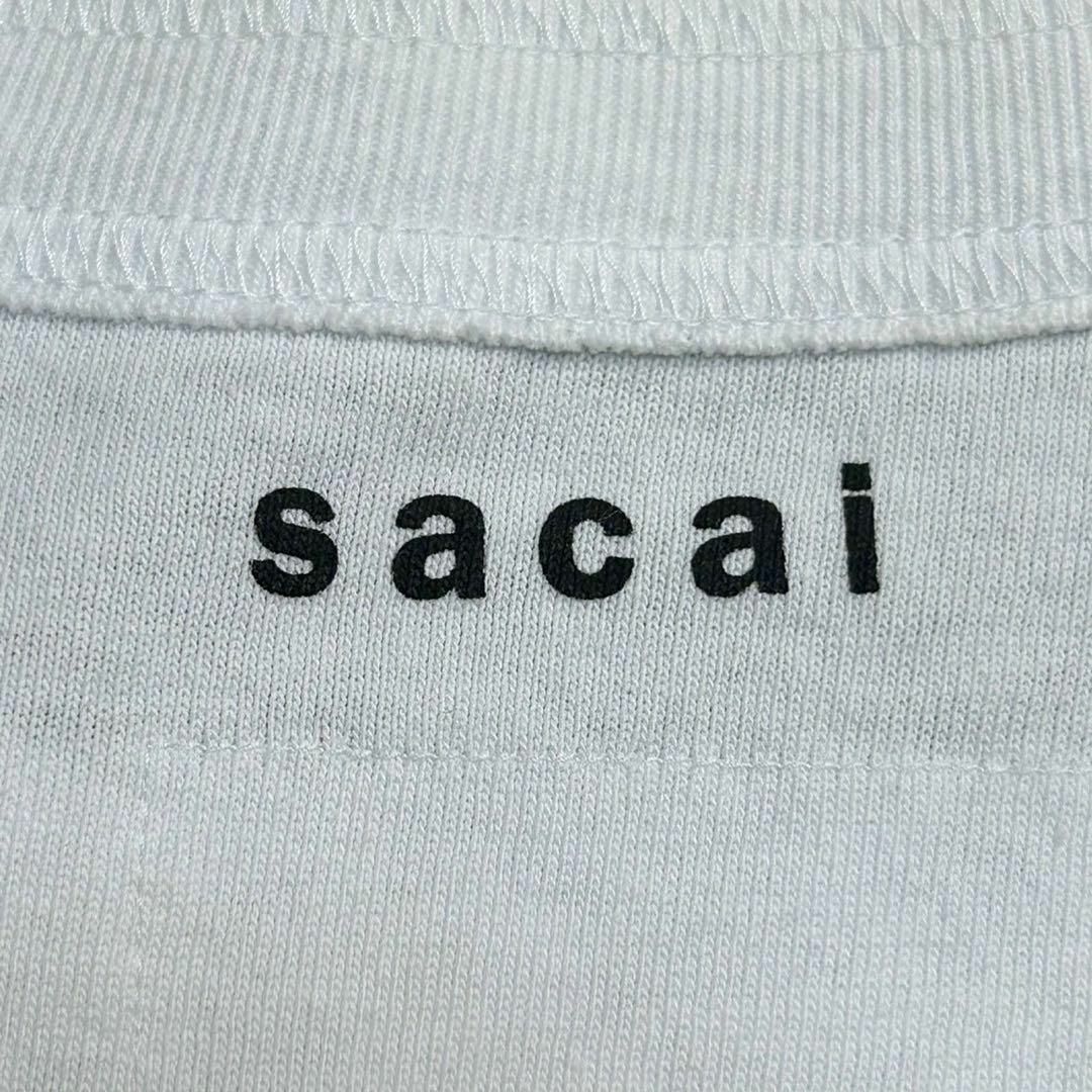 sacai - 【定番モデル】サカイ☆バックロゴTシャツ サイドジップ sacai - 【定番モデル】サカイ☆バックロゴTシャツ サイドジップ