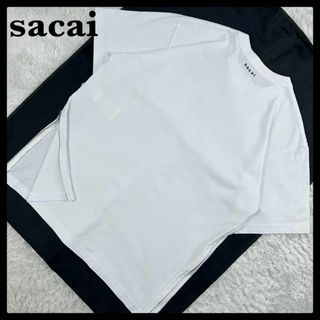 sacai - 【定番モデル】サカイ☆バックロゴTシャツ サイドジップ sacai - 【定番モデル】サカイ☆バックロゴTシャツ サイドジップ