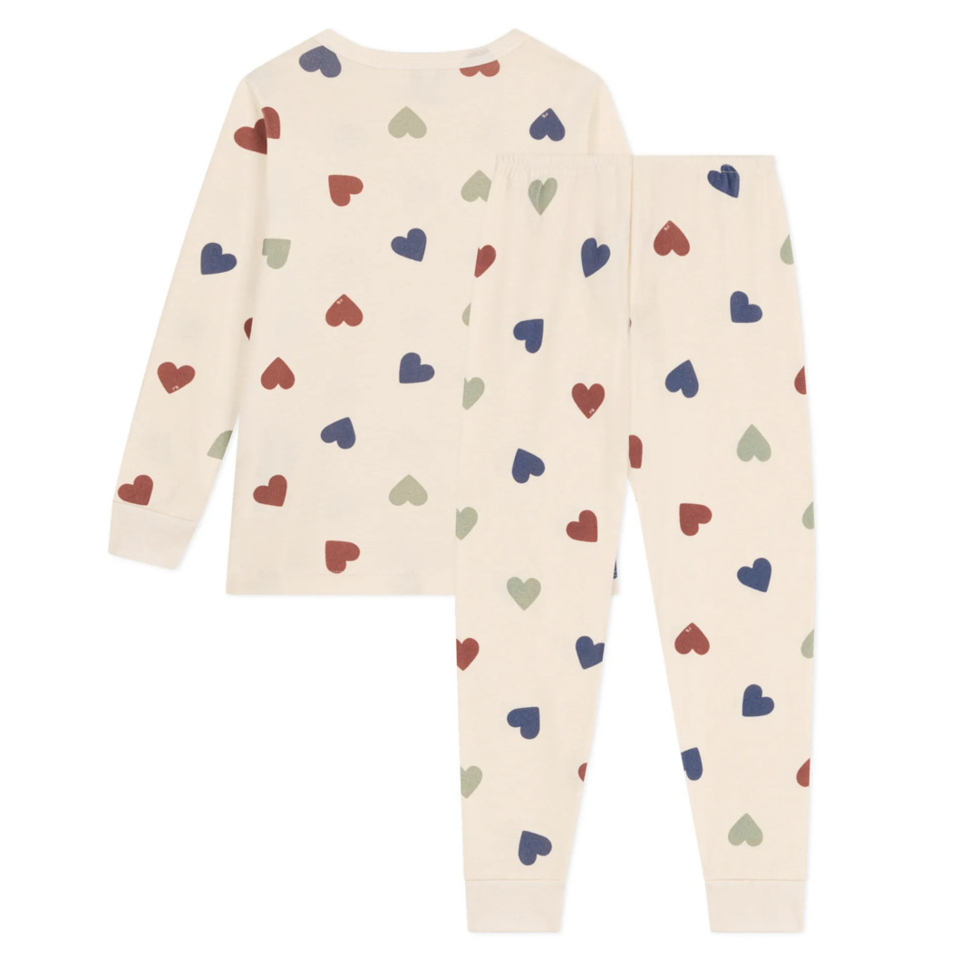 PETIT BATEAU - プチバトー 新品 未使用 長袖 パジャマ ハート PETIT BATEAU - プチバトー 新品 未使用 長袖 パジャマ ハート