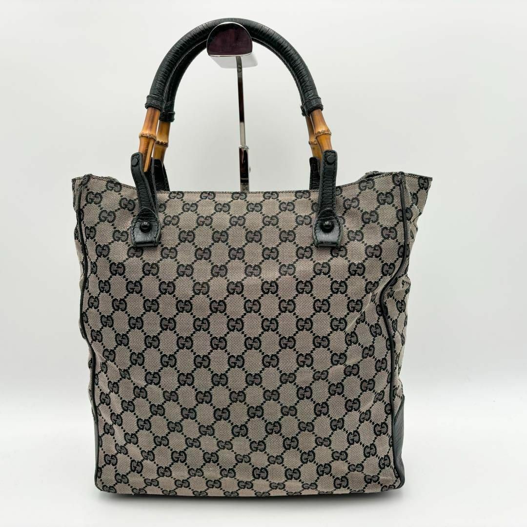 GUCCI - GUCCI グッチ バンブー トートバッグ GG キャンバス GUCCI - GUCCI グッチ バンブー トートバッグ GG キャンバス