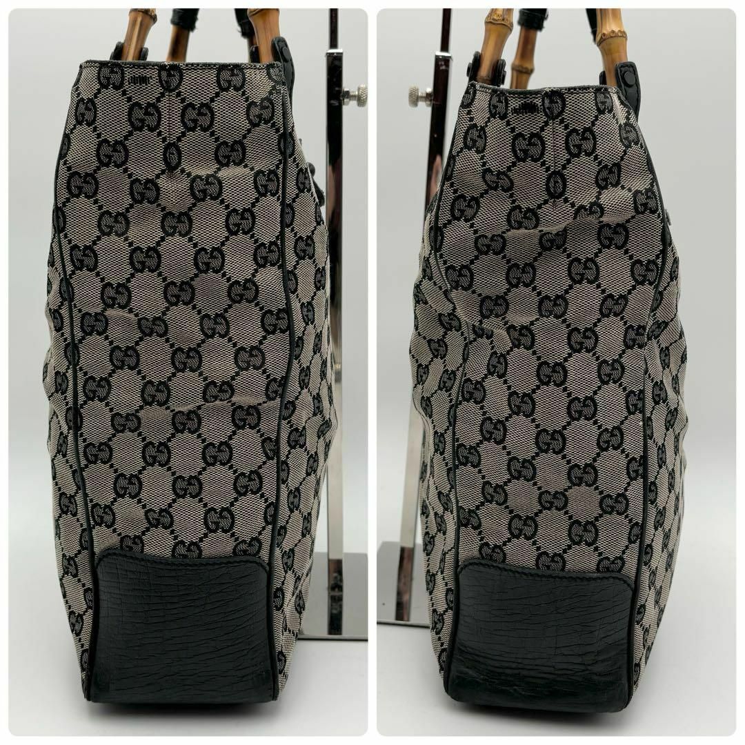 GUCCI - GUCCI グッチ バンブー トートバッグ GG キャンバス GUCCI - GUCCI グッチ バンブー トートバッグ GG キャンバス