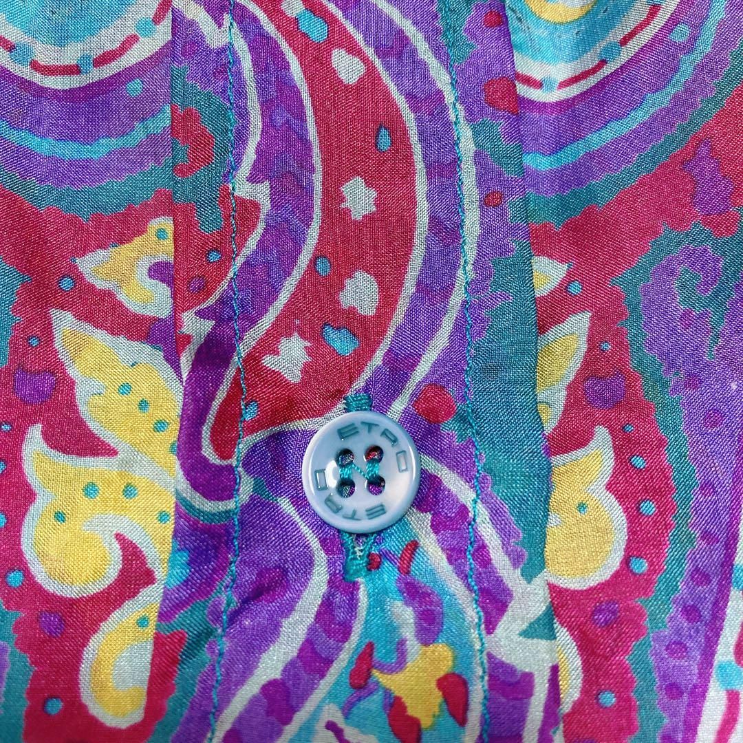 ETRO - 極美品✨ エトロ 大きいサイズ シルクブラウス XL 総柄 ETRO - 極美品✨ エトロ 大きいサイズ シルクブラウス XL 総柄