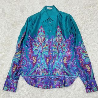 ETRO - 極美品✨ エトロ 大きいサイズ シルクブラウス XL 総柄 ETRO - 極美品✨ エトロ 大きいサイズ シルクブラウス XL 総柄