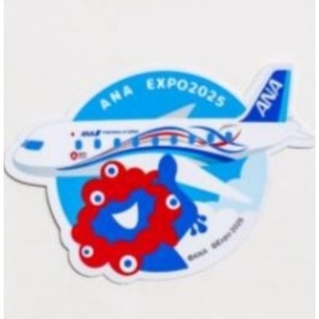 完売品 ラスト1点 大阪・関西万博ミャクミャク✕ANAステッカー 飛行機 エンタメ/ホビーの声優グッズ(ステッカー(シール))の商品写真
