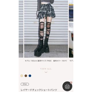 Darich - レイヤードチェックショートパンツの通販 by coco's Darich - レイヤードチェックショートパンツの通販 by coco's