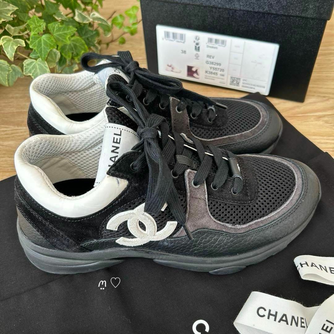 CHANEL - CHANELシャネル ココマークスニーカー 38 現行販売品 CHANEL - CHANELシャネル ココマークスニーカー 38 現行販売品