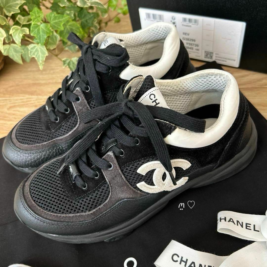 CHANEL - CHANELシャネル ココマークスニーカー 38 現行販売品 CHANEL - CHANELシャネル ココマークスニーカー 38 現行販売品