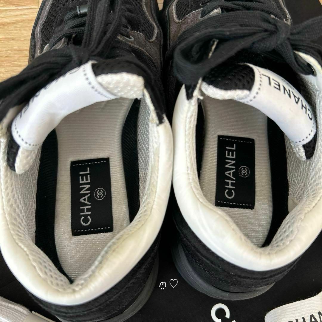 CHANEL - CHANELシャネル ココマークスニーカー 38 現行販売品 CHANEL - CHANELシャネル ココマークスニーカー 38 現行販売品