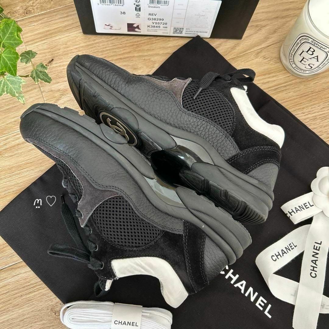 CHANEL - CHANELシャネル ココマークスニーカー 38 現行販売品 CHANEL - CHANELシャネル ココマークスニーカー 38 現行販売品