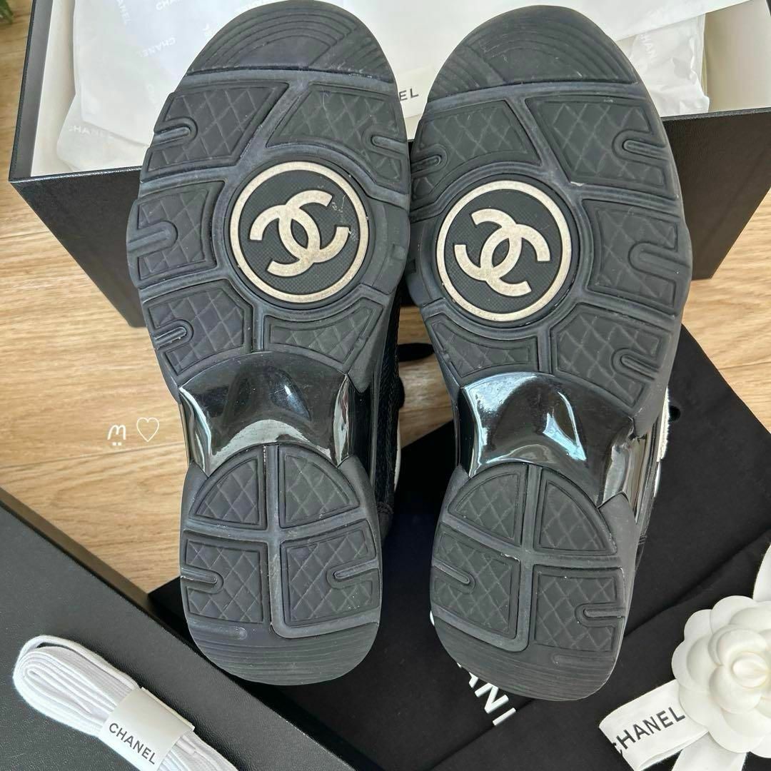 CHANEL - CHANELシャネル ココマークスニーカー 38 現行販売品 CHANEL - CHANELシャネル ココマークスニーカー 38 現行販売品