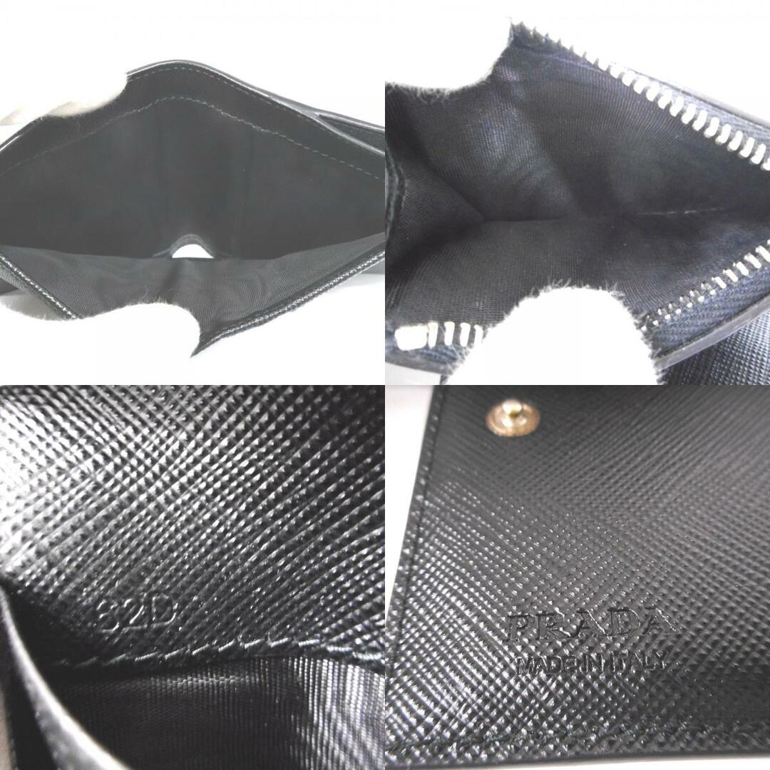 PRADA - プラダ コンパクト財布 サフィアーノトライアングル 二 PRADA - プラダ コンパクト財布 サフィアーノトライアングル 二