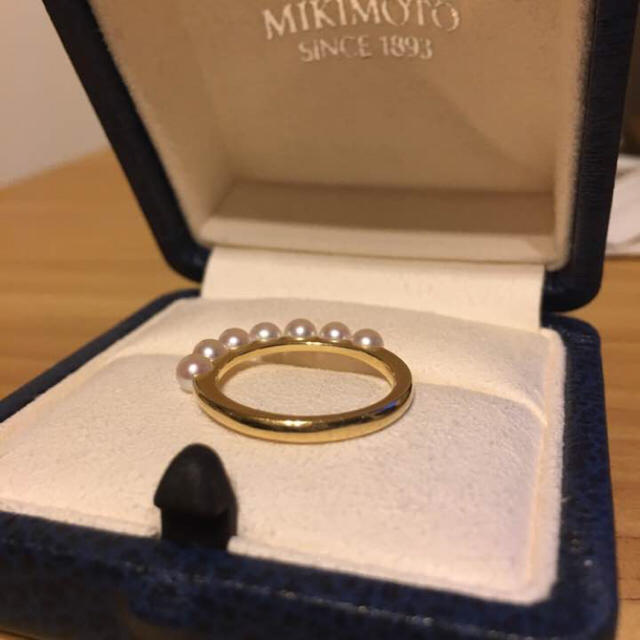 MIKIMOTO(ミキモト)のMIKIMOTO 7連パール アコヤ真珠 YGK18 リング #11 レディースのアクセサリー(リング(指輪))の商品写真