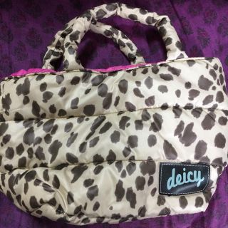 デイシー(deicy)のdeicy＊ヒョウ柄ミニトートバッグ(トートバッグ)