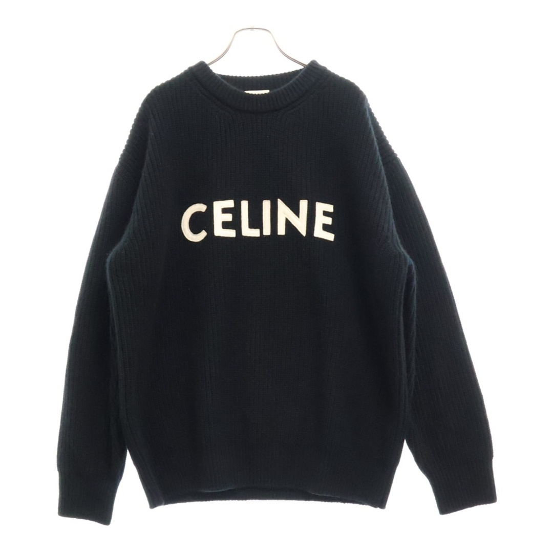 CELINE - CELINE セリーヌ 21AW フェルトロゴ クルーネック CELINE - CELINE セリーヌ 21AW フェルトロゴ クルーネック