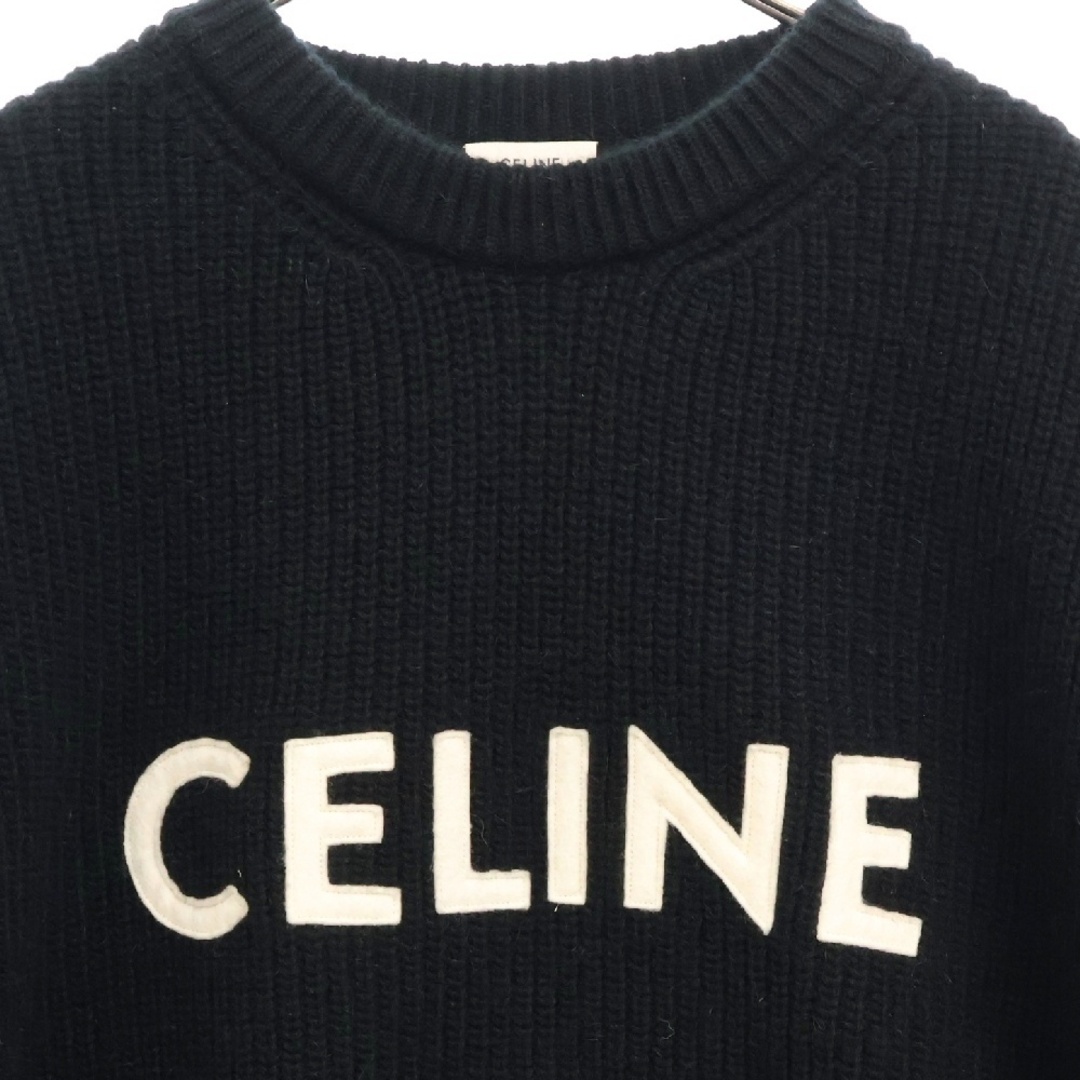CELINE - CELINE セリーヌ 21AW フェルトロゴ クルーネック CELINE - CELINE セリーヌ 21AW フェルトロゴ クルーネック