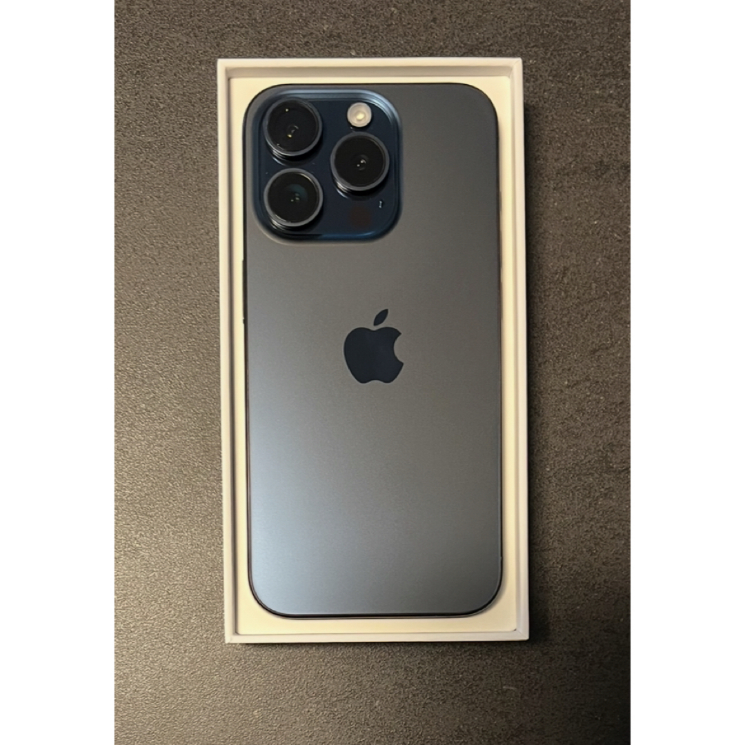 iPhone - iphone 15 Pro 128GB ブルーバッテリー100% 充放電112 iPhone - iphone 15 Pro 128GB ブルーバッテリー100% 充放電112