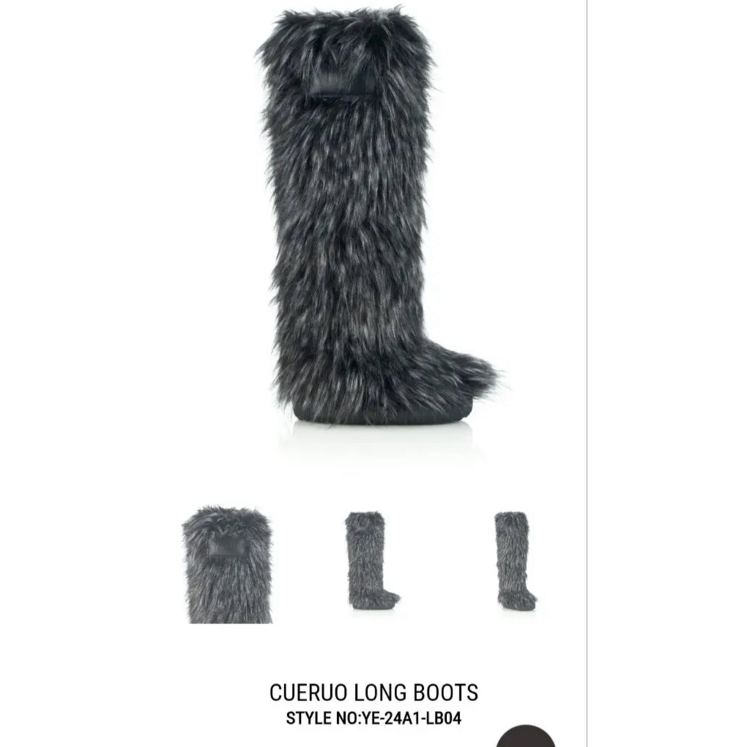 Yellow boots - yello CUERUO LONG BOOTS ブラックファーロング Yellow boots - yello CUERUO LONG BOOTS ブラックファーロング