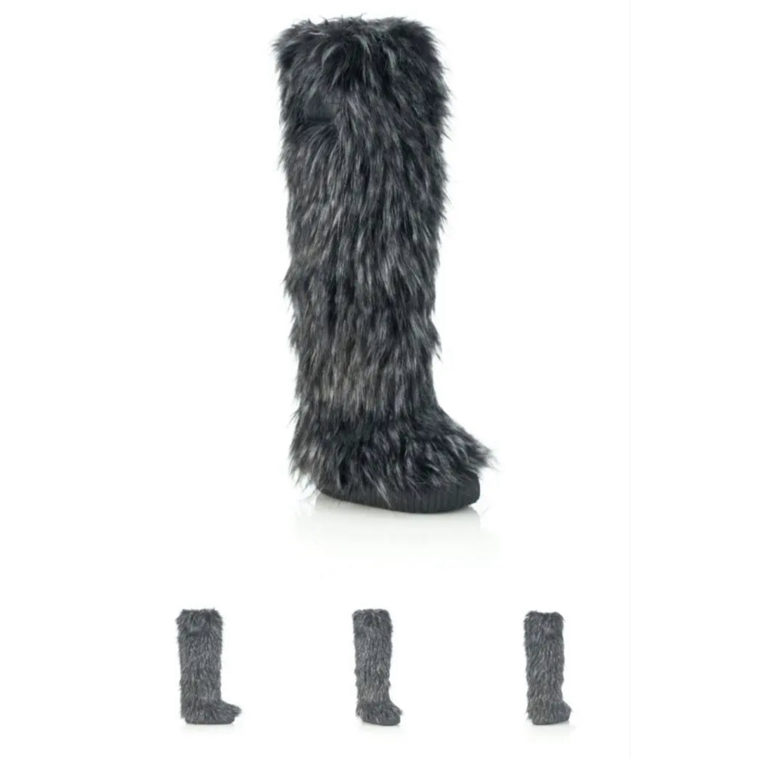 Yellow boots - yello CUERUO LONG BOOTS ブラックファーロング Yellow boots - yello CUERUO LONG BOOTS ブラックファーロング