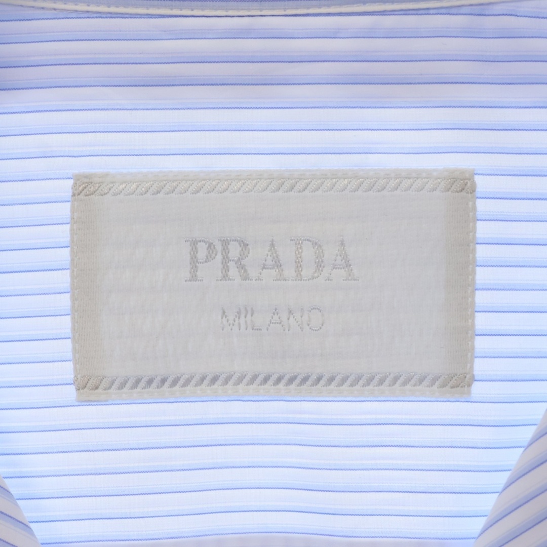 PRADA - PRADA プラダ Printed Poplin Triangle Logo Shirts PRADA - PRADA プラダ Printed Poplin Triangle Logo Shirts