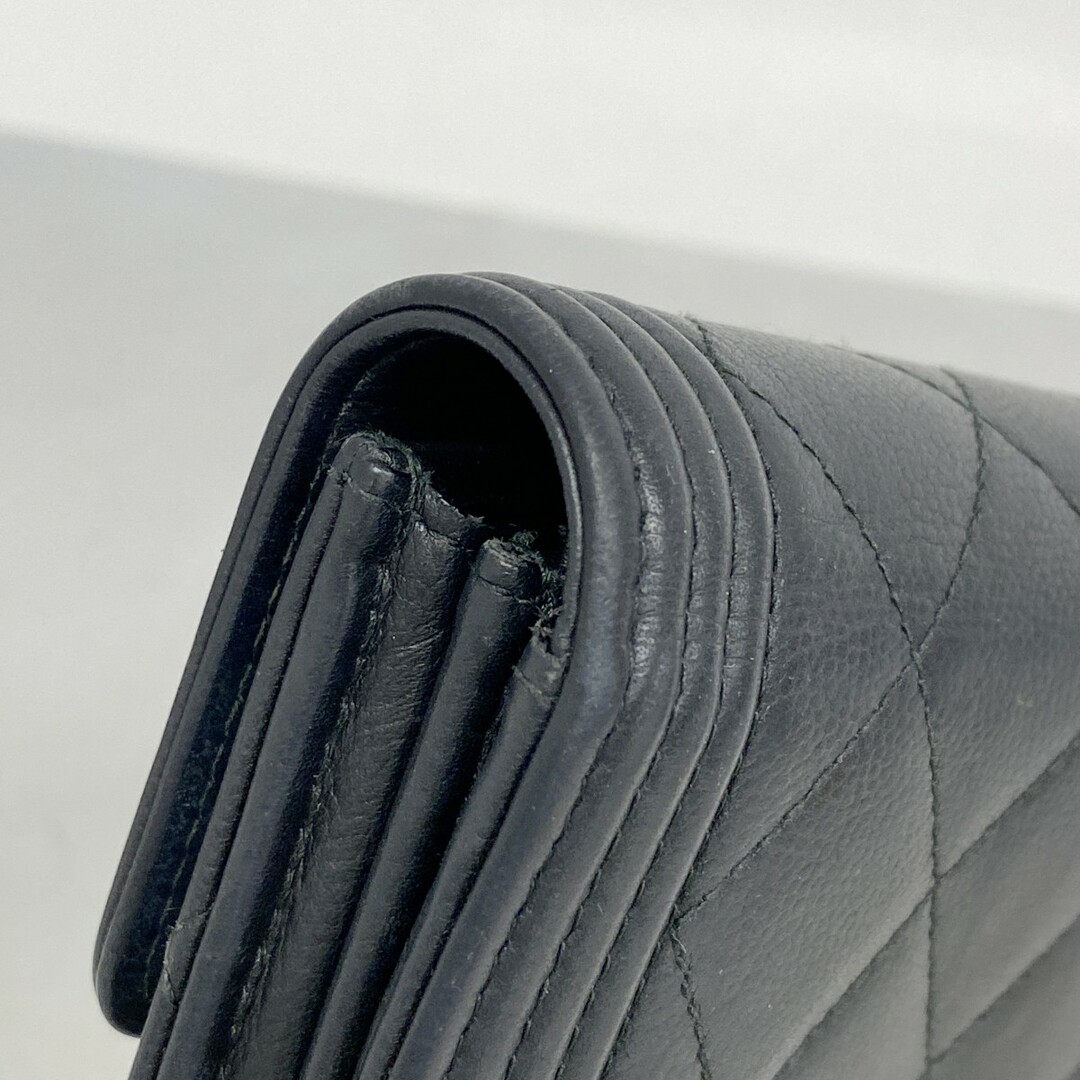 CHANEL - 【5db1775】シャネル 長財布 ボーイシャネル キャビア CHANEL - 【5db1775】シャネル 長財布 ボーイシャネル キャビア