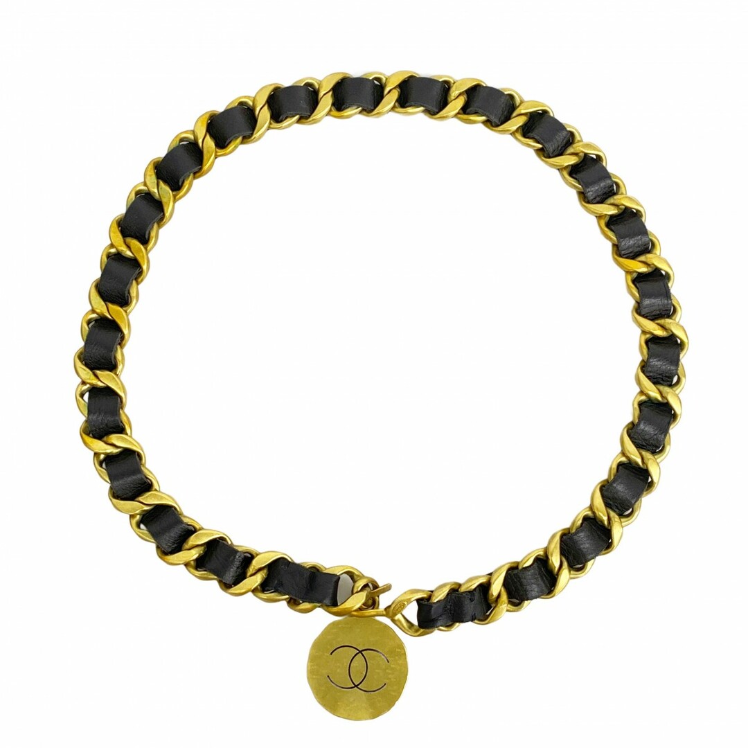 CHANEL - 【5db1776】シャネル ベルト チェーン レザー ブラック CHANEL - 【5db1776】シャネル ベルト チェーン レザー ブラック