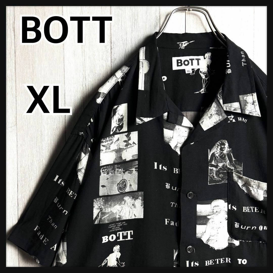 2866【希少デザイン・XL・美品】ボット フォト総柄 オープン 2866【希少デザイン・XL・美品】ボット フォト総柄 オープン