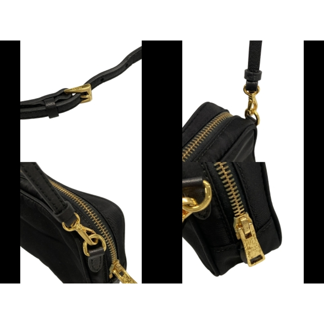 PRADA - PRADA(プラダ) ショルダーバッグ ロゴ 黒 ストラップ PRADA - PRADA(プラダ) ショルダーバッグ ロゴ 黒 ストラップ