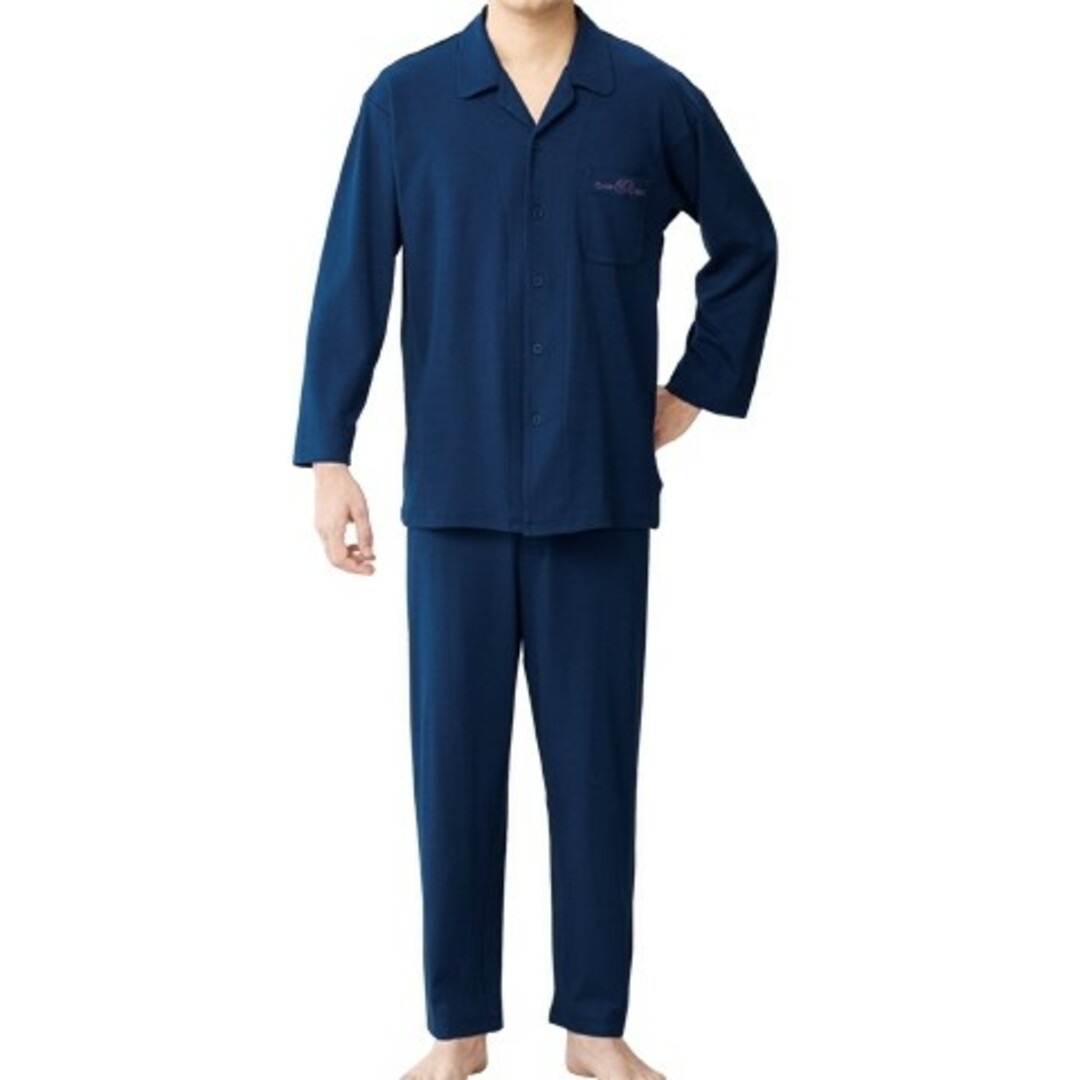 シャルレ - ☆新品☆シャルレ 紳士ナイティ(長袖) M ネイビー シャルレ - ☆新品☆シャルレ 紳士ナイティ(長袖) M ネイビー