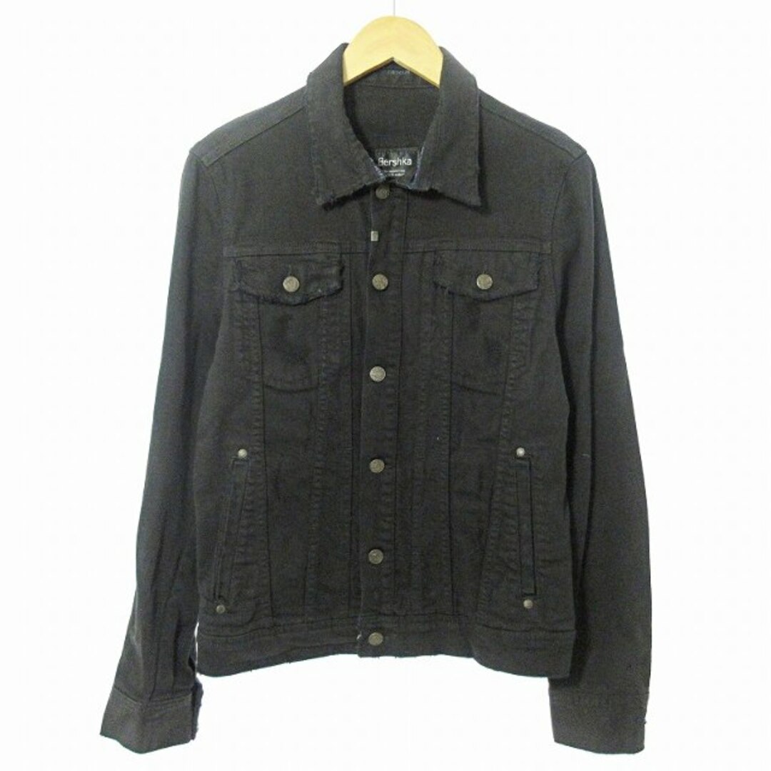 Bershka - ベルシュカ ブラック デニムジャケット Gジャン Bershka - ベルシュカ ブラック デニムジャケット Gジャン