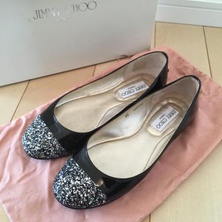 ジミーチュウ(JIMMY CHOO)の超美品♥️ JIMMY CHOO フラットシューズ(バレエシューズ)