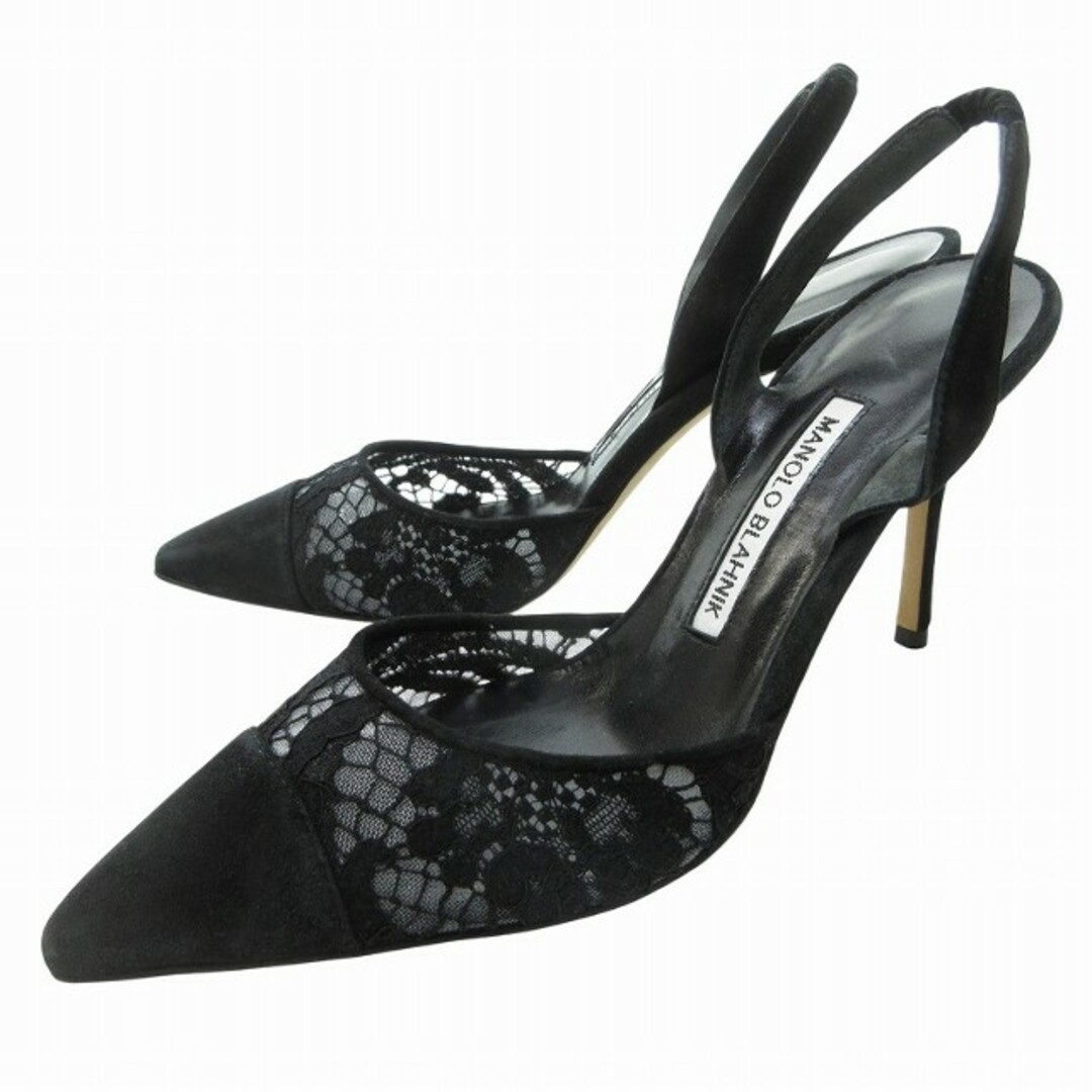 MANOLO BLAHNIK - マノロブラニク スリングバック レース MANOLO BLAHNIK - マノロブラニク スリングバック レース