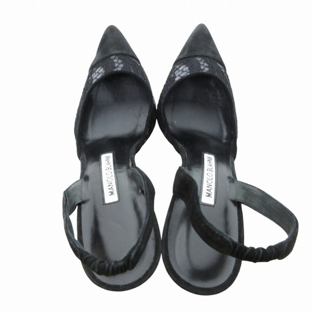 MANOLO BLAHNIK - マノロブラニク スリングバック レース MANOLO BLAHNIK - マノロブラニク スリングバック レース