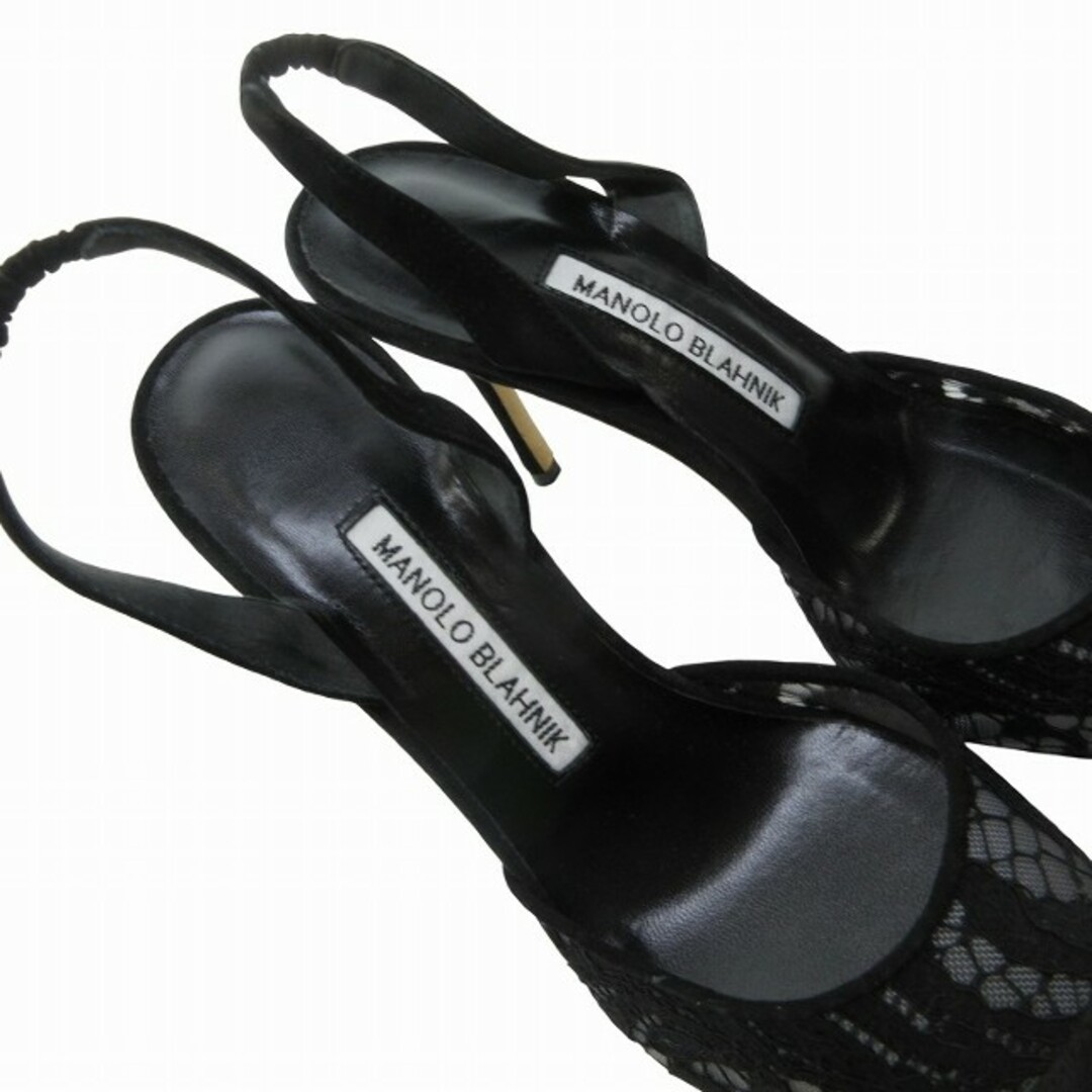 MANOLO BLAHNIK - マノロブラニク スリングバック レース MANOLO BLAHNIK - マノロブラニク スリングバック レース