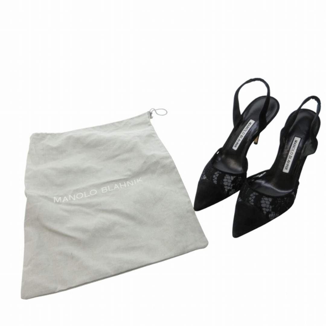 MANOLO BLAHNIK - マノロブラニク スリングバック レース MANOLO BLAHNIK - マノロブラニク スリングバック レース