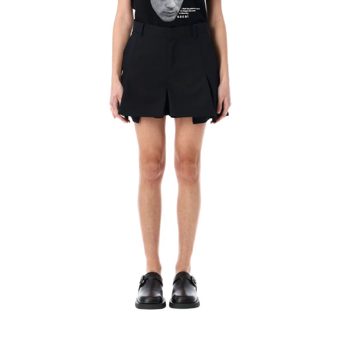 sacai - sacai 新品 25ss 新作 ショーツ ショートパンツ 黒の sacai - sacai 新品 25ss 新作 ショーツ ショートパンツ 黒の