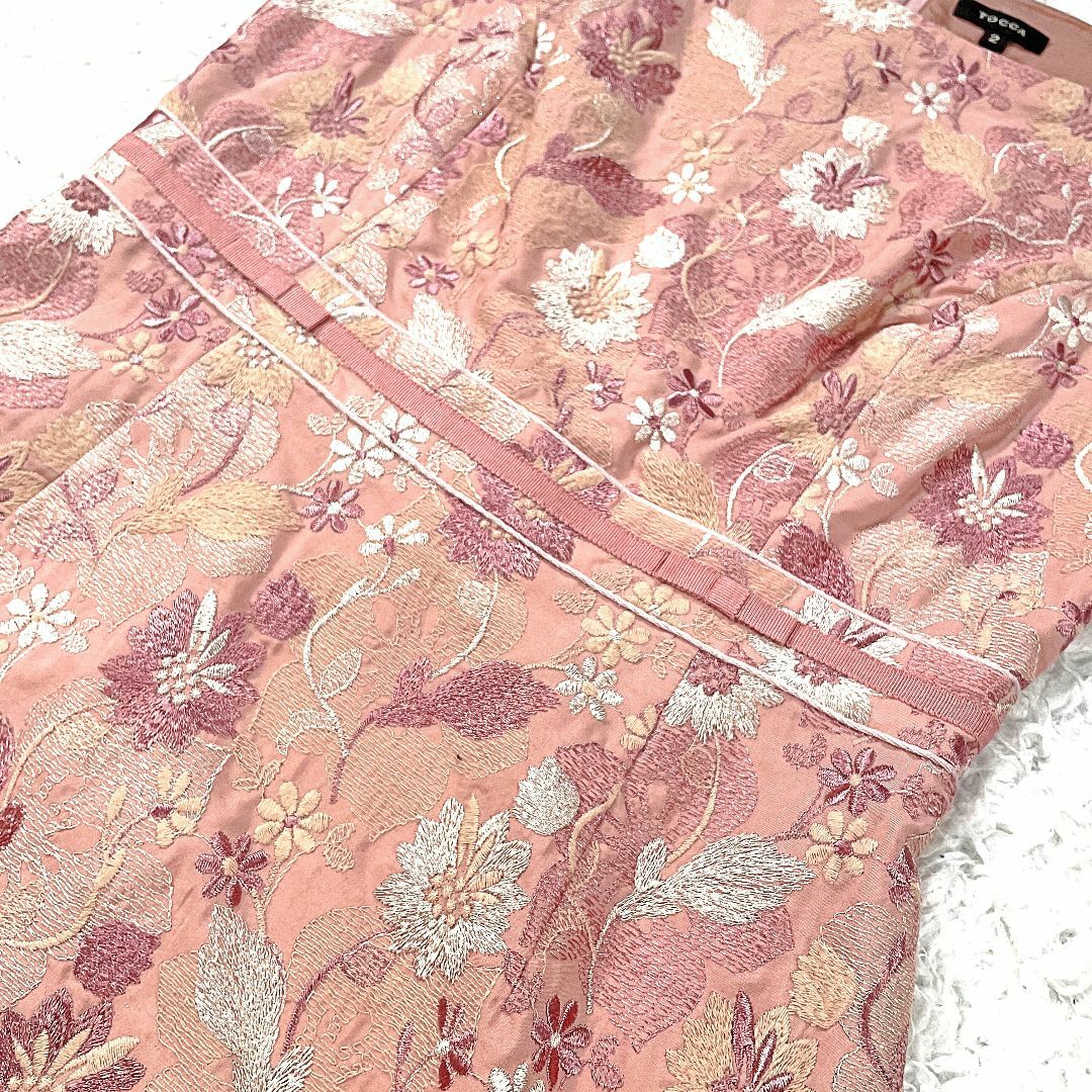 TOCCA - 良品✨ TOCCA 花柄刺繍 ノースリーブワンピース 2 M TOCCA - 良品✨ TOCCA 花柄刺繍 ノースリーブワンピース 2 M