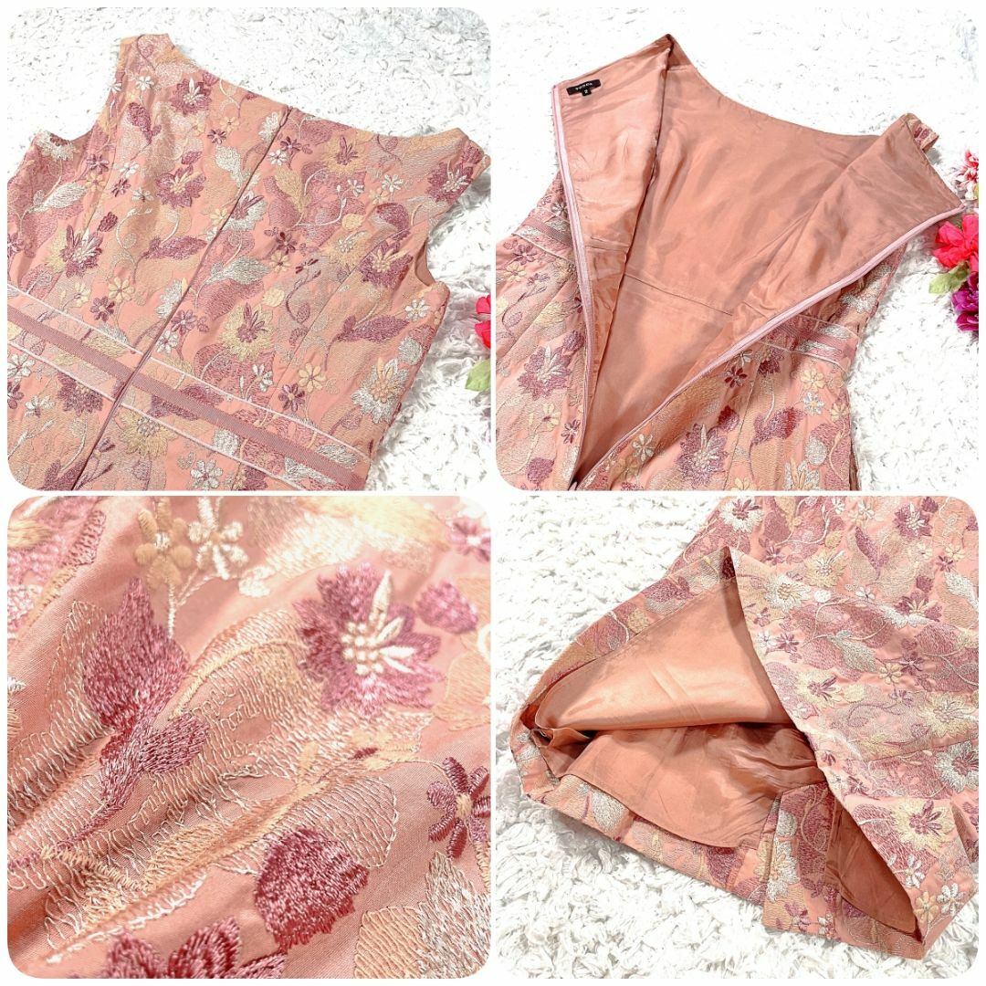 TOCCA - 良品✨ TOCCA 花柄刺繍 ノースリーブワンピース 2 M TOCCA - 良品✨ TOCCA 花柄刺繍 ノースリーブワンピース 2 M
