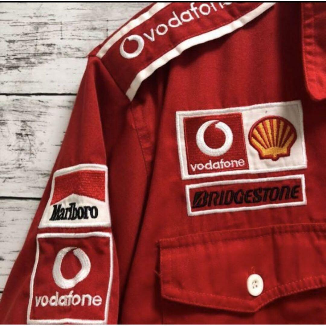 激レア◇マルボロ フェラーリ F1 シャツ 希少 赤 企業ロゴ 刺繍 激レア◇マルボロ フェラーリ F1 シャツ 希少 赤 企業ロゴ 刺繍