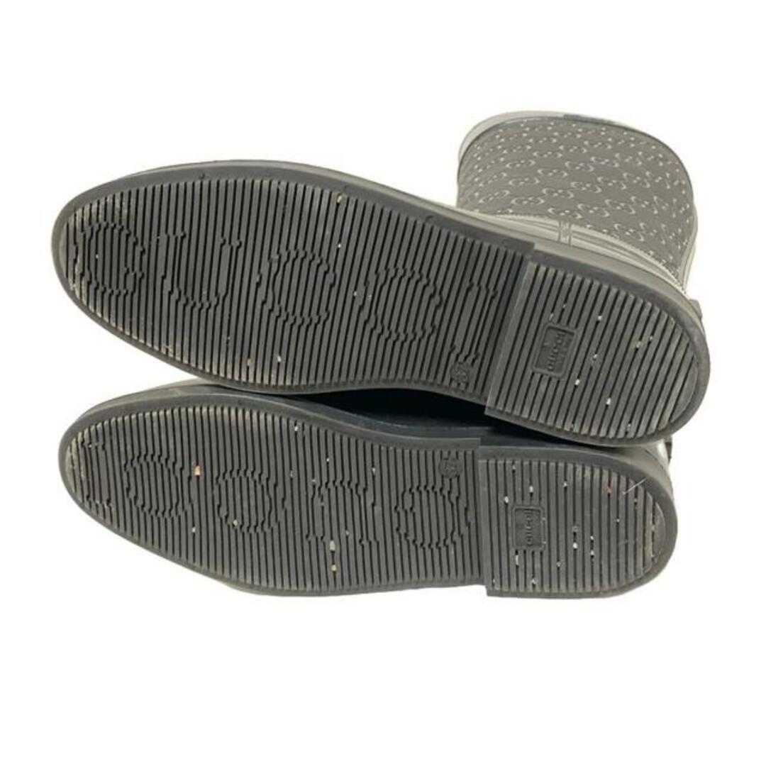 GUCCI - GUCCI(グッチ) レインブーツ 37 レディース - 黒 GUCCI - GUCCI(グッチ) レインブーツ 37 レディース - 黒