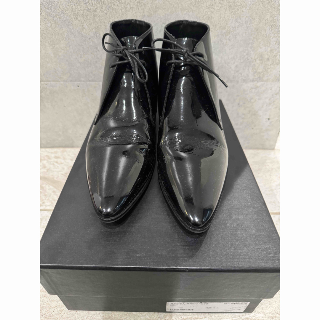 SAINT LAURENT - 美品SAINT LAURENT エナメルブーツ 42の通販 by SAINT LAURENT - 美品SAINT LAURENT エナメルブーツ 42の通販 by