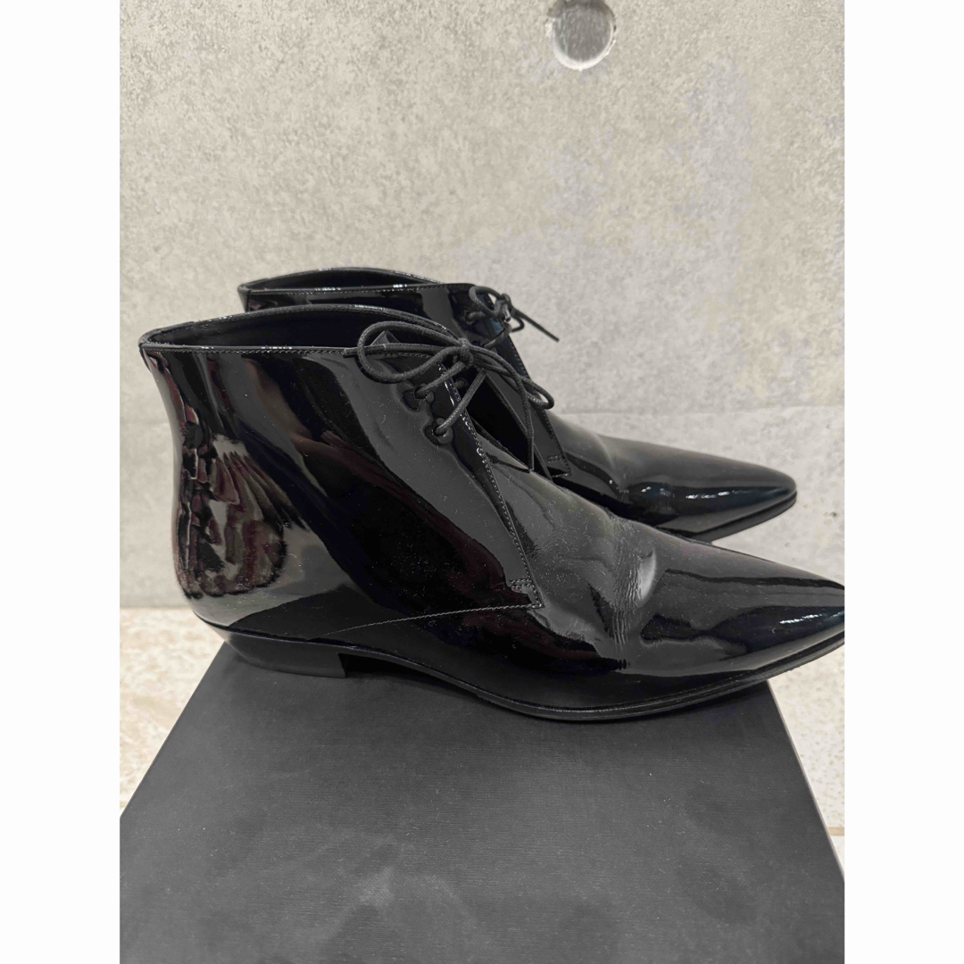 SAINT LAURENT - 美品SAINT LAURENT エナメルブーツ 42の通販 by SAINT LAURENT - 美品SAINT LAURENT エナメルブーツ 42の通販 by