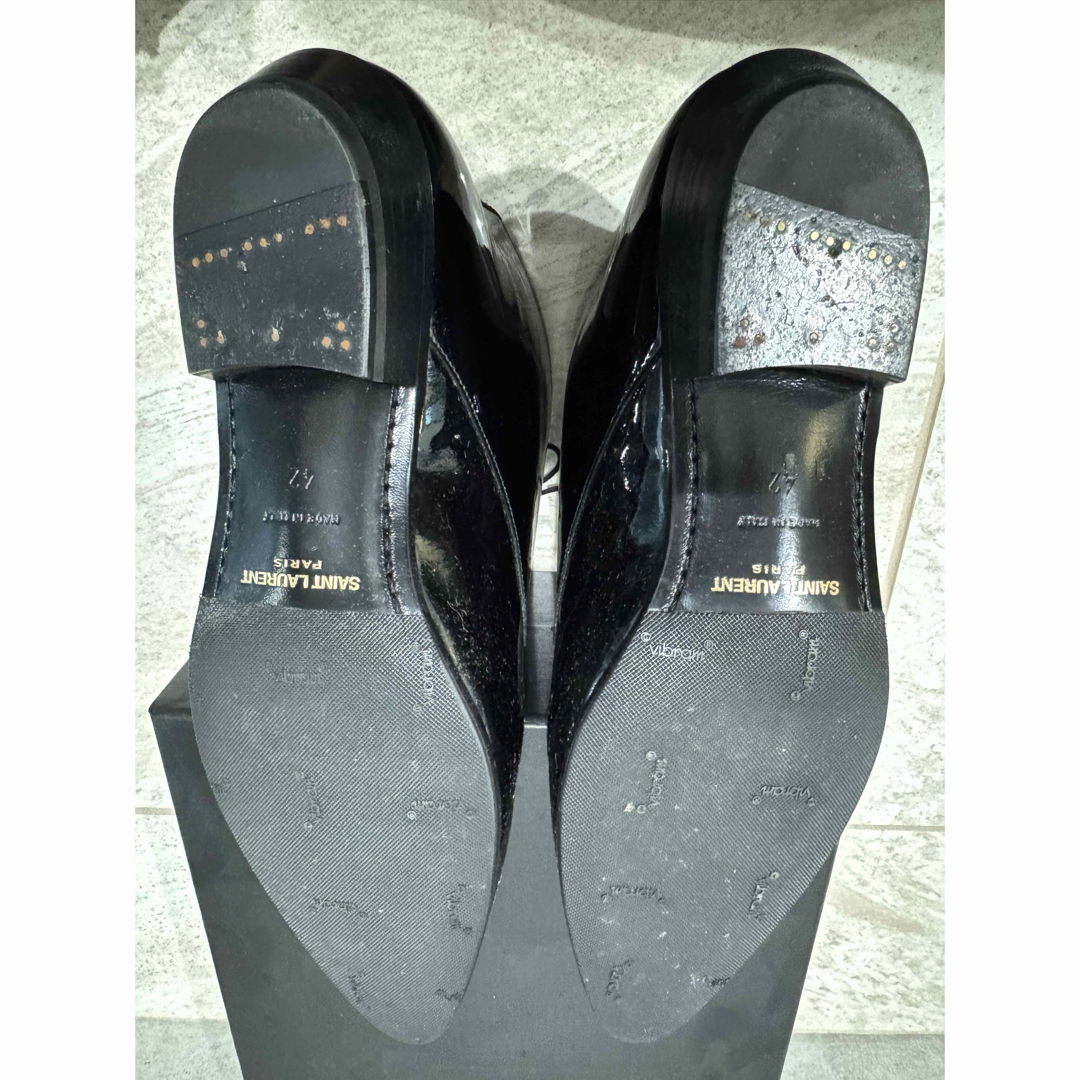 SAINT LAURENT - 美品SAINT LAURENT エナメルブーツ 42の通販 by SAINT LAURENT - 美品SAINT LAURENT エナメルブーツ 42の通販 by