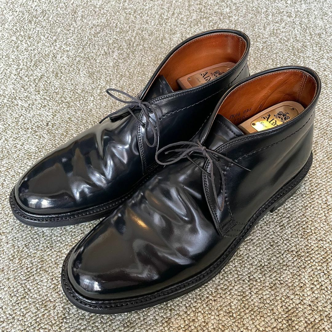 Alden - オールデン チャッカブーツ 黒 コードバン 9-1/2の通販 Alden - オールデン チャッカブーツ 黒 コードバン 9-1/2の通販