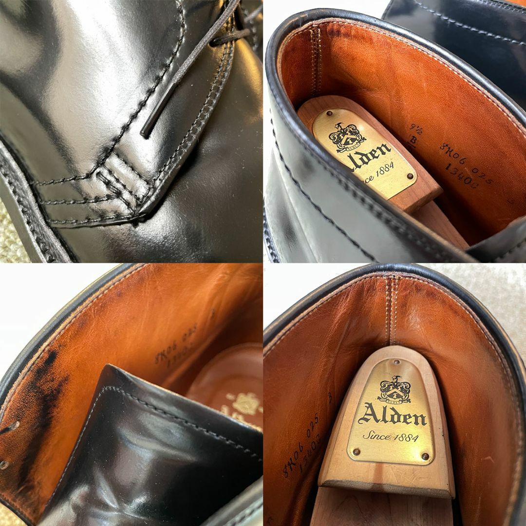 Alden - オールデン チャッカブーツ 黒 コードバン 9-1/2の通販 Alden - オールデン チャッカブーツ 黒 コードバン 9-1/2の通販