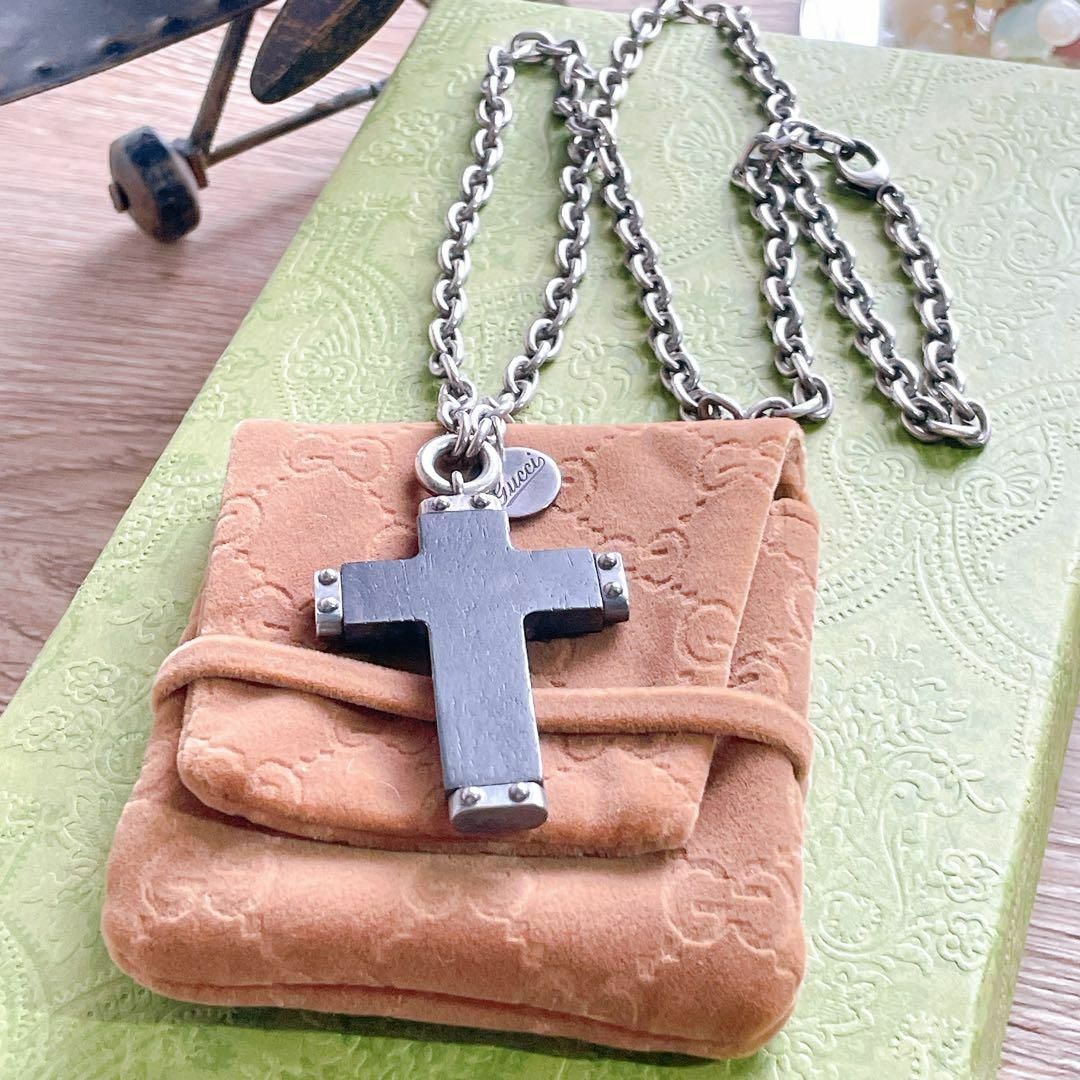 GUCCI - ◇グッチ◇ クロス ネックレス ペンダント Ag925 GUCCI - ◇グッチ◇ クロス ネックレス ペンダント Ag925